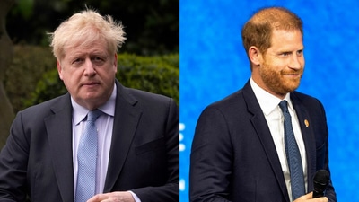 Boris Johnson reveals in his memoir that he attempted to persuade Prince Harry to remain a working royal during a 2020 UK-Africa summit. (Reuters) Boris Johnson reveals in his memoir that he attempted to persuade Prince Harry to remain a working royal during a 2020 UK-Africa summit. (Reuters)