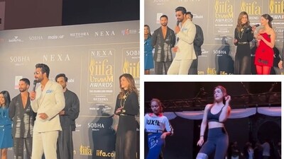 Kriti Sanon, Vicky Kaushal grooved to popular tracks ahead of their IIFA 2024 performances. Kriti Sanon, Vicky Kaushal grooved to popular tracks ahead of their IIFA 2024 performances.
