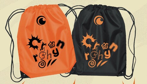Crunchyroll swag bags. (Crunchyroll) Crunchyroll swag bags. (Crunchyroll)