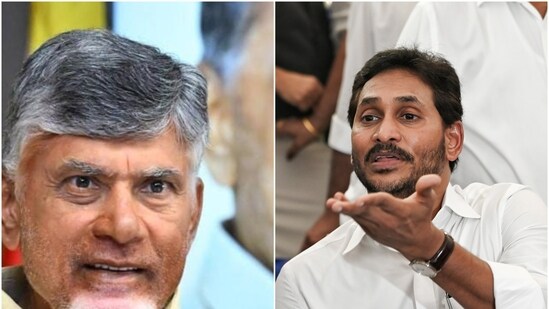 Andhra Pradesh chief minister Chandrababu Naidu and ex-CM Jagan Mohan Reddy.