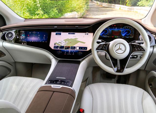 The cabin has a 15-speaker Burmester 3D sound system, which is best enjoyed from the back seat. The cabin has a 15-speaker Burmester 3D sound system, which is best enjoyed from the back seat.