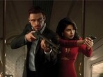 Richard Madden and Priyanka Chopra Jonas star in a still from Citadel. Richard Madden and Priyanka Chopra Jonas star in a still from Citadel.