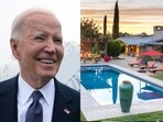 (Left): President Joe Biden speaks the the media after stepping off Air Force One at Dover Air Force Base in Delaware, Friday, Sept. 27, 2024, to spend the weekend at his beach home in Rehoboth Beach, Del.; (Right): Olivia Newton-John spent her final days at 3930 Indian Way, SANTA YNEZ, CA 93460. (Left): President Joe Biden speaks the the media after stepping off Air Force One at Dover Air Force Base in Delaware, Friday, Sept. 27, 2024, to spend the weekend at his beach home in Rehoboth Beach, Del.; (Right): Olivia Newton-John spent her final days at 3930 Indian Way, SANTA YNEZ, CA 93460.