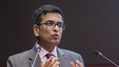 Chief Justice of India (CJI) Dhananjaya Y Chandrachud addresses the 9th National Annual Stakeholders Consultation on ‘Protecting the Rights of Children Living with Disabilities and Intersectionality of Disabilities’, in New Delhi on Saturday. (PTI) Chief Justice of India (CJI) Dhananjaya Y Chandrachud addresses the 9th National Annual Stakeholders Consultation on ‘Protecting the Rights of Children Living with Disabilities and Intersectionality of Disabilities’, in New Delhi on Saturday. (PTI)