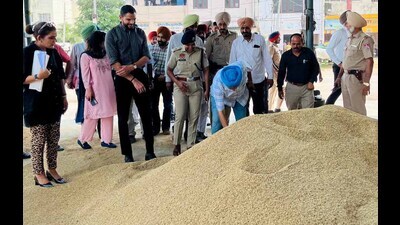 Ludhiana deputy commissioner Jitendra Jorwal stated that this year, as many as 18 lakh metric tonne paddy is expected to arrive across all 146 purchase centres in the district and elaborate arrangements have been put in place to procure every single grain. (HT Photo) Ludhiana deputy commissioner Jitendra Jorwal stated that this year, as many as 18 lakh metric tonne paddy is expected to arrive across all 146 purchase centres in the district and elaborate arrangements have been put in place to procure every single grain. (HT Photo)
