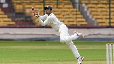 Mumbai batter Musheer Khan during a recent Duleep Trophy match at the M Chinnaswamy Stadium in Bengaluru. (PTI Photo) Mumbai batter Musheer Khan during a recent Duleep Trophy match at the M Chinnaswamy Stadium in Bengaluru. (PTI Photo)