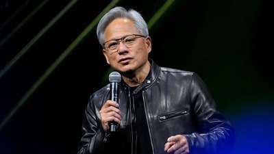 Jensen Huang, chief executive officer of Nvidia, speaks at SIGGRAPH 2024, a conference on computer graphics and interactive techniques, in the Colorado Convention Center in Denver. (AP) Jensen Huang, chief executive officer of Nvidia, speaks at SIGGRAPH 2024, a conference on computer graphics and interactive techniques, in the Colorado Convention Center in Denver. (AP)