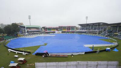 There was no play on the second day of the Kanpur Test due to rain. (AP) There was no play on the second day of the Kanpur Test due to rain. (AP)