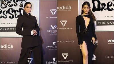 Sharvari Wagh and Alaya F attend an event. Sharvari Wagh and Alaya F attend an event.