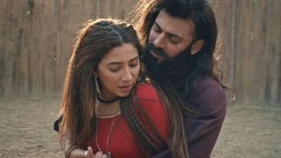 Mahira Khan and Fawad Khan in a still from The Legend of Maula Jatt. Mahira Khan and Fawad Khan in a still from The Legend of Maula Jatt.