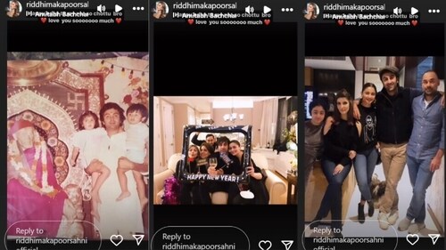 Ranbir's sister, Riddhima Kapoor Sahni, wished her brother on Instagram. Ranbir's sister, Riddhima Kapoor Sahni, wished her brother on Instagram.