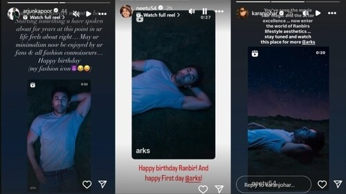 Arjun, Neetu and Karan re-shared Arks' post on Instagram Stories. Arjun, Neetu and Karan re-shared Arks' post on Instagram Stories.