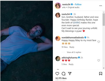 Neetu also shared the video on Instagram. Neetu also shared the video on Instagram.