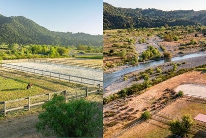 A look at the lush environs surrounding the late Olivia Newton-John's California ranch. (Village Properties) A look at the lush environs surrounding the late Olivia Newton-John's California ranch. (Village Properties)