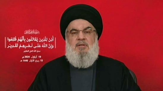 Lebanese militant group's chief Hassan Nasrallah (File) (via AFP)