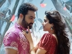 Jr NTR and Janhvi Kapoor in a still from Devara: Part 1.