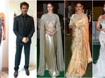 Kriti Sanon, Shah Rukh Khan, Ananya Panday, Rekha and Nora Fatehi at IIFA Awards. 