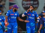 Mumbai Indian captain Hardik Pandya with teammate Jasprit Bumrah during an Indian Premier League (IPL) match Mumbai Indian captain Hardik Pandya with teammate Jasprit Bumrah during an Indian Premier League (IPL) match