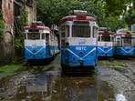 Tram services, which have been a symbol of Kolkata's heritage, are being discontinued after 150 years. (PTI Photo) 