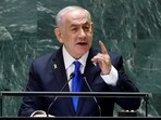Israel's Prime Minister Benjamin Netanyahu addresses the 79th United Nations General Assembly at U.N. headquarters in New York, U.S., September 27, 2024.  REUTERS/Eduardo Munoz