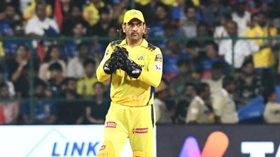 Chennai Super Kings' MS Dhoni during the match against Royal Challengers Bengaluru in the Indian Premier League 2024 (ANI) Chennai Super Kings' MS Dhoni during the match against Royal Challengers Bengaluru in the Indian Premier League 2024 (ANI)