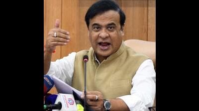 Assam chief minister Himanta Biswa Sarma during a public rally launched a scathing attack on the Congress and its alliance partners. He was campaigning for the BJP Kalka candidate. (ANI File)