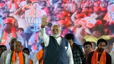 For the first time since Narendra Modi catapulted to power in 2014, the BJP is reliant on its National Democratic Alliance (NDA) partners (AFP)