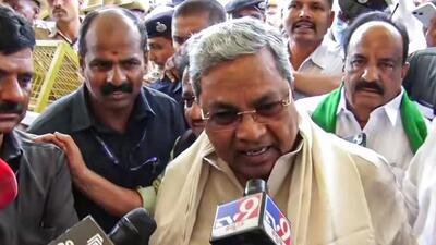 Karnataka chief minister Siddaramaiah speaks to the media. (ANI) Karnataka chief minister Siddaramaiah speaks to the media. (ANI)