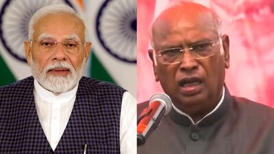 Prime Minister Narendra Modi and Congress chief Mallikarjun Kharge Prime Minister Narendra Modi and Congress chief Mallikarjun Kharge