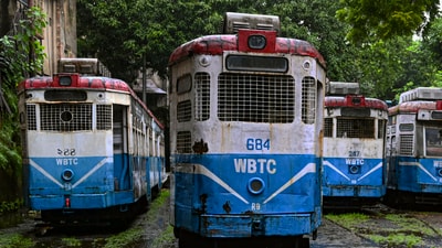 Tram services, which have been a symbol of Kolkata's heritage, are being discontinued after 150 years. (PTI Photo) (PTI) Tram services, which have been a symbol of Kolkata's heritage, are being discontinued after 150 years. (PTI Photo) (PTI)