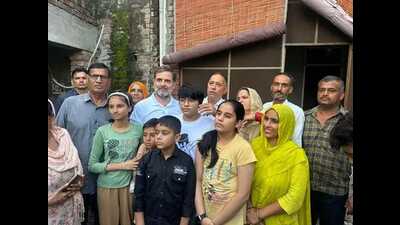 They can’t see their children or their parents for at least 10 years, Congress MP Rahul Gandhi had said on Thursday in Assandh, during his first election rally in poll-bound Haryana. (HT File) They can’t see their children or their parents for at least 10 years, Congress MP Rahul Gandhi had said on Thursday in Assandh, during his first election rally in poll-bound Haryana. (HT File)