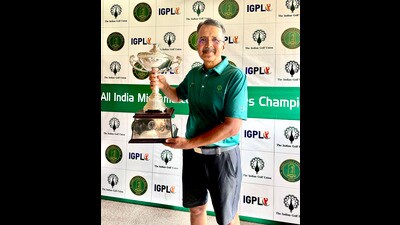 This is the second year consecutively that Chandigarh golfer Sandeep has been selected to represent India. (HT Photo)