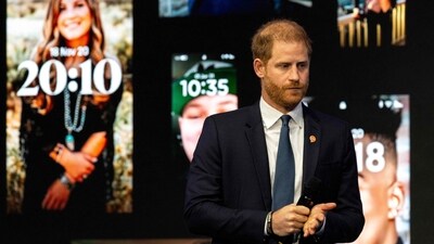 Prince Harry, Duke of Sussex speaks about social media's impact on children's mental health at the Clinton Global Initiative (CGI) on September 24, 2024 in New York City. GETTY IMAGES NORTH AMERICA / Getty Images via AFP) (Getty Images via AFP) Prince Harry, Duke of Sussex speaks about social media's impact on children's mental health at the Clinton Global Initiative (CGI) on September 24, 2024 in New York City. GETTY IMAGES NORTH AMERICA / Getty Images via AFP) (Getty Images via AFP)