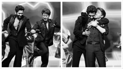 Vicky Kaushal shared several moments with Shah Rukh Khan while hosting IIFA 2024. Vicky Kaushal shared several moments with Shah Rukh Khan while hosting IIFA 2024.