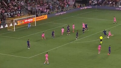 Lionel Messi equalised for Inter Miami. Lionel Messi equalised for Inter Miami.