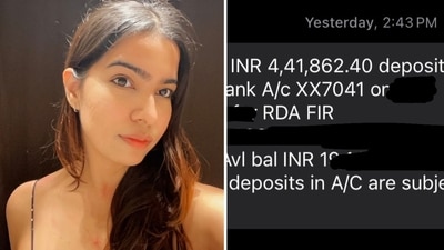 X user Shweta Kukreja shared a screenshot of ₹4.4 lakh being credited to her bank account. (X/@ShwetaKukreja_) X user Shweta Kukreja shared a screenshot of ₹4.4 lakh being credited to her bank account. (X/@ShwetaKukreja_)