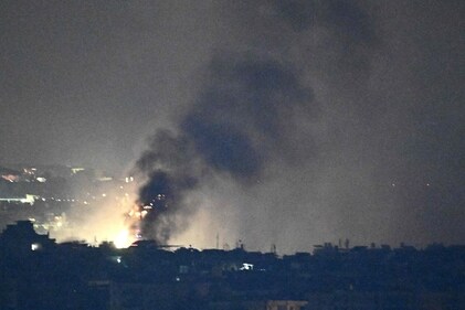 Smoke rises from the site of an Israeli airstrike on Beirut's southern suburbs. (AFP) Smoke rises from the site of an Israeli airstrike on Beirut's southern suburbs. (AFP)