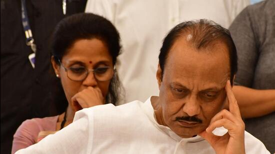 For the past few days, there are speculations again that Ajit Pawar-led NCP could dissociate from the Mahayuti and contest the assembly election on its own or in alliance with a third front floated by MLA Bachchu Kadu and farmer leader Raju Shetti. (HT PHOTO)
