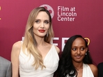 Angelina Jolie attended the Maria premiere at NY with her three kids Pax, Zahara and Maddox.