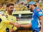 MS Dhoni (L) with Rohit Sharma during IPL 2023 MS Dhoni (L) with Rohit Sharma during IPL 2023