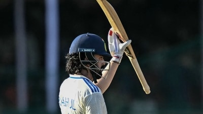 Meanwhile, KL Rahul registered 68 off 43 balls, consisting of seven fours and two sixes. (AFP) Meanwhile, KL Rahul registered 68 off 43 balls, consisting of seven fours and two sixes. (AFP)