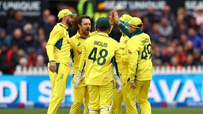 Australia's Travis Head celebrates after taking the lbw wicket of England's Brydon Carse (Action Images via Reuters)