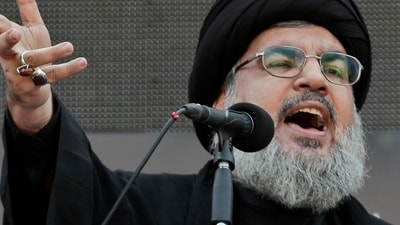 Hassan Nasrallah was killed in an Israeli airstrike. (AP File) Hassan Nasrallah was killed in an Israeli airstrike. (AP File)