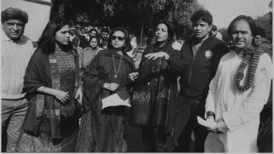Back in 1993, Mithun Chakraborty along with film writer Javed Akhtar, actor Sharmila Tagore, Shabana Azmi and late Farooq Sheikh met PM, PV Narasimha Rao in New Delhi to seek steps to bring peace in Mumbai. Back in 1993, Mithun Chakraborty along with film writer Javed Akhtar, actor Sharmila Tagore, Shabana Azmi and late Farooq Sheikh met PM, PV Narasimha Rao in New Delhi to seek steps to bring peace in Mumbai.
