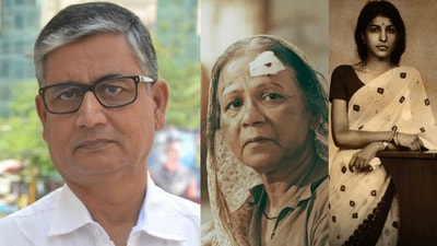 OP Srivastava and stills from his films Banwari Ki Amma and Mangalachar: The Welcome Song OP Srivastava and stills from his films Banwari Ki Amma and Mangalachar: The Welcome Song