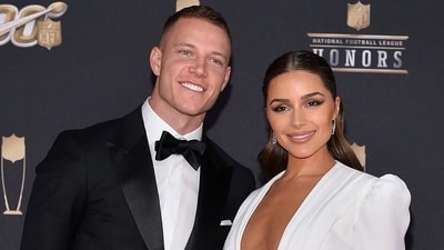 Olivia Culpo and NFL star Christian McCaffrey (Twitter) Olivia Culpo and NFL star Christian McCaffrey (Twitter)