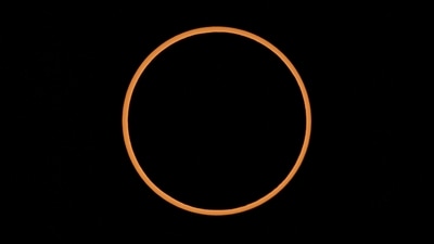 An annular solar eclipse – known as a “ring of fire” – will be visible Wednesday, Wednesday. (AP File) An annular solar eclipse – known as a “ring of fire” – will be visible Wednesday, Wednesday. (AP File)
