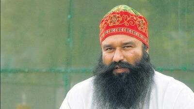 The religious leader is serving a 20-year jail term after he was convicted by a CBI court in 2017 of raping of two disciples. He was subsequently convicted in two murder cases and will serve life sentences of those crimes after this jail term. (HT Photo) The religious leader is serving a 20-year jail term after he was convicted by a CBI court in 2017 of raping of two disciples. He was subsequently convicted in two murder cases and will serve life sentences of those crimes after this jail term. (HT Photo)