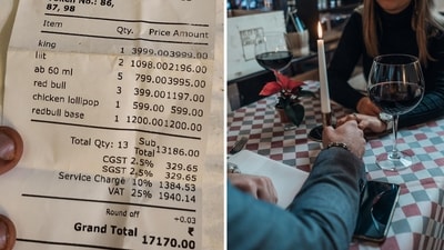 The man said the woman left the cafe in the middle of their date and the waiter brought him a bill for ₹17,000. (Reddit/ Pixabay) The man said the woman left the cafe in the middle of their date and the waiter brought him a bill for ₹17,000. (Reddit/ Pixabay)