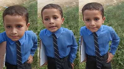 A young Pakistani boy sought police help for his stolen chicken. (YouTube/ Islamic channel ) A young Pakistani boy sought police help for his stolen chicken. (YouTube/ Islamic channel )